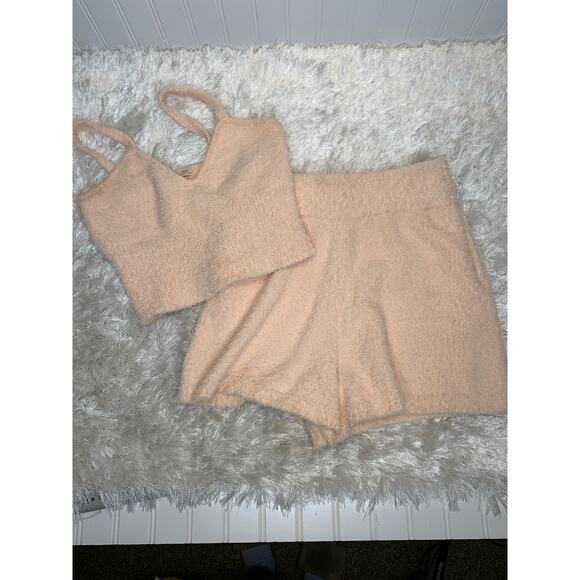 Culpos X INC collaboration Cozy Lounge Set Peach Fuzzy Sz XS - Picture 1 of 7
